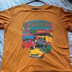 Cruisin Graphic Tee - Orange